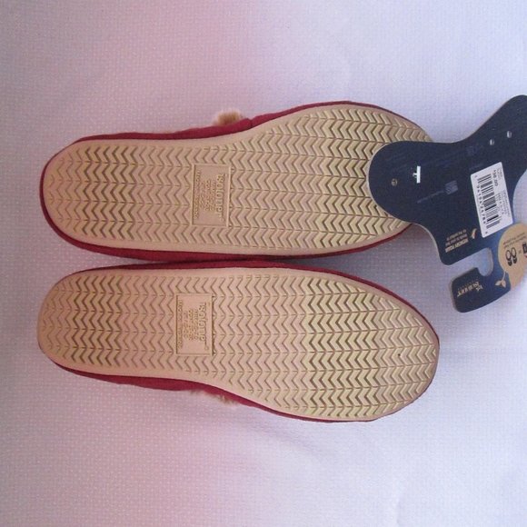 💕 WOMENS ISOTONER CHILI PEPPER CLOSED BACK SLIPPERS SIZE M 💕 - Picture 6 of 12